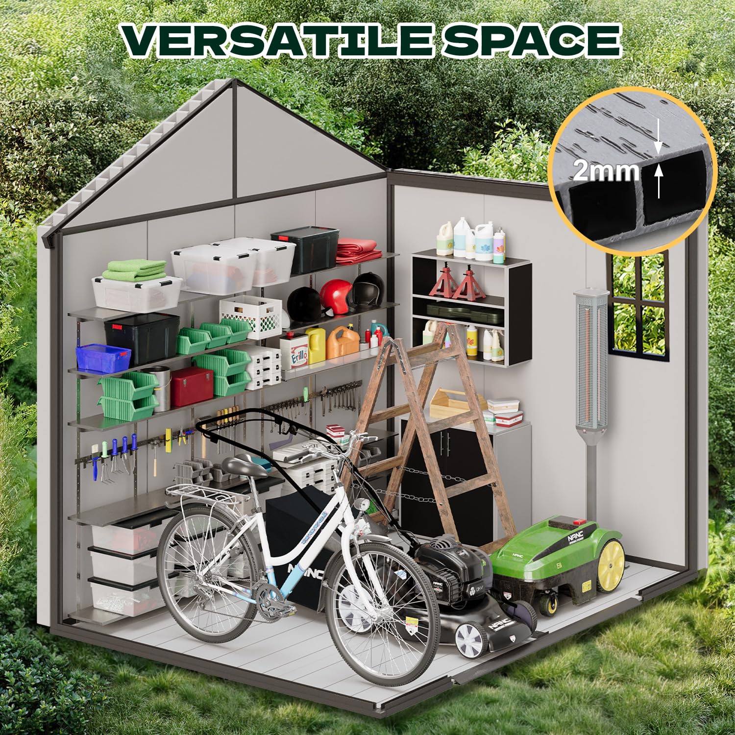8x6 FT Resin Outdoor Storage S - đánh giá và giá Garden Tools