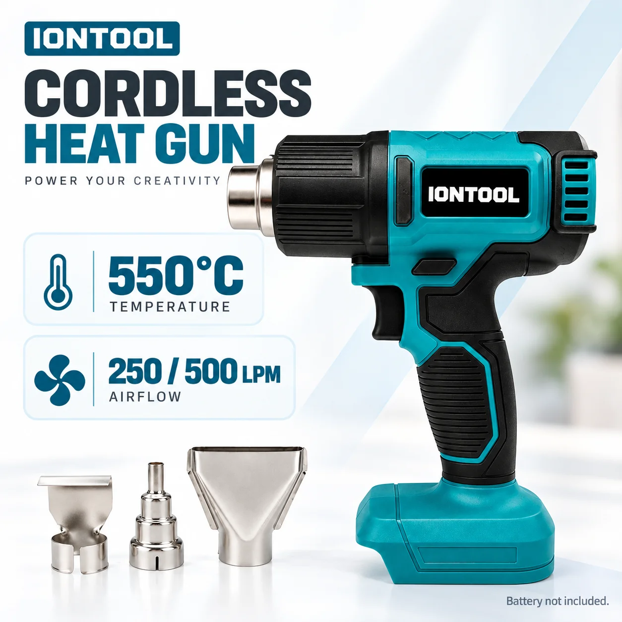 IONTOOL Cordless Heat Gun 550C - đánh giá và giá Cordless Heat Gun For Shrink Tubing