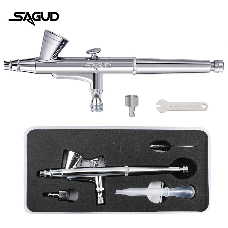 SAGUD Airbrush Model SD-135 0. - đánh giá và giá Airbrush Kit With Mini Compressor