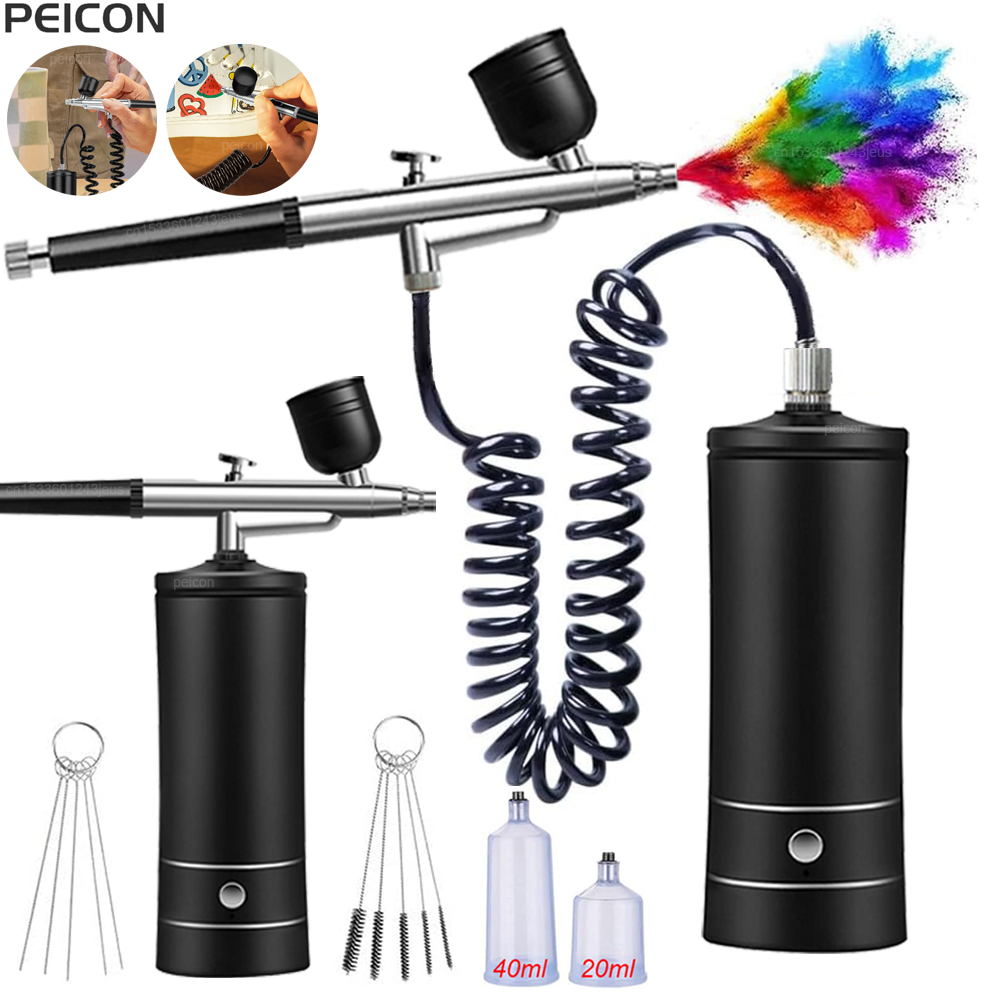 Airbrush with Compressor Porta - đánh giá và giá Airbrush Kit With Mini Compressor