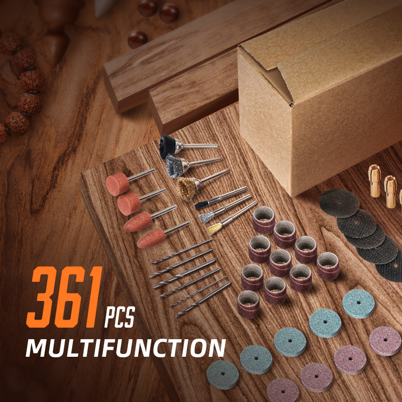 361PCS/lot Power Tools Dremel  - đánh giá và giá Cordless Rotary Tool Kit Accessories